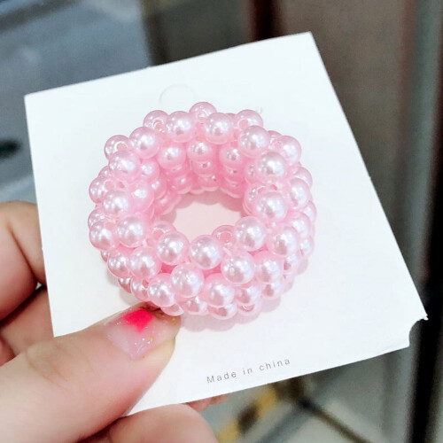 Elástico de cabelo com pérolas para mulheres (1 peça)