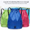 Mochila impermeável com cordão para ferramentas, leve e com alça. 2