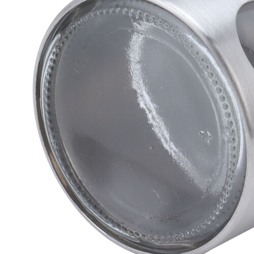 Kaffebehållare Silver Järn Glas Mini Lufttät 1 st 1