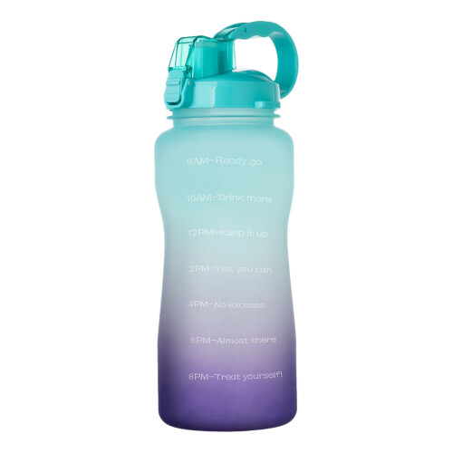Garrafa de água sem BPA com canudo, 2200ml