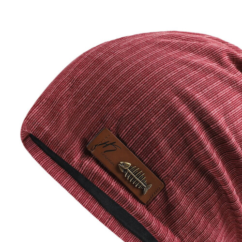 Χειμερινό πλεκτό καπέλο Beanie Hat για άνδρες και γυναίκες κόκκινο 2