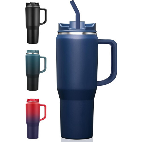 Isolerad kaffemugg 113 cl marinblå