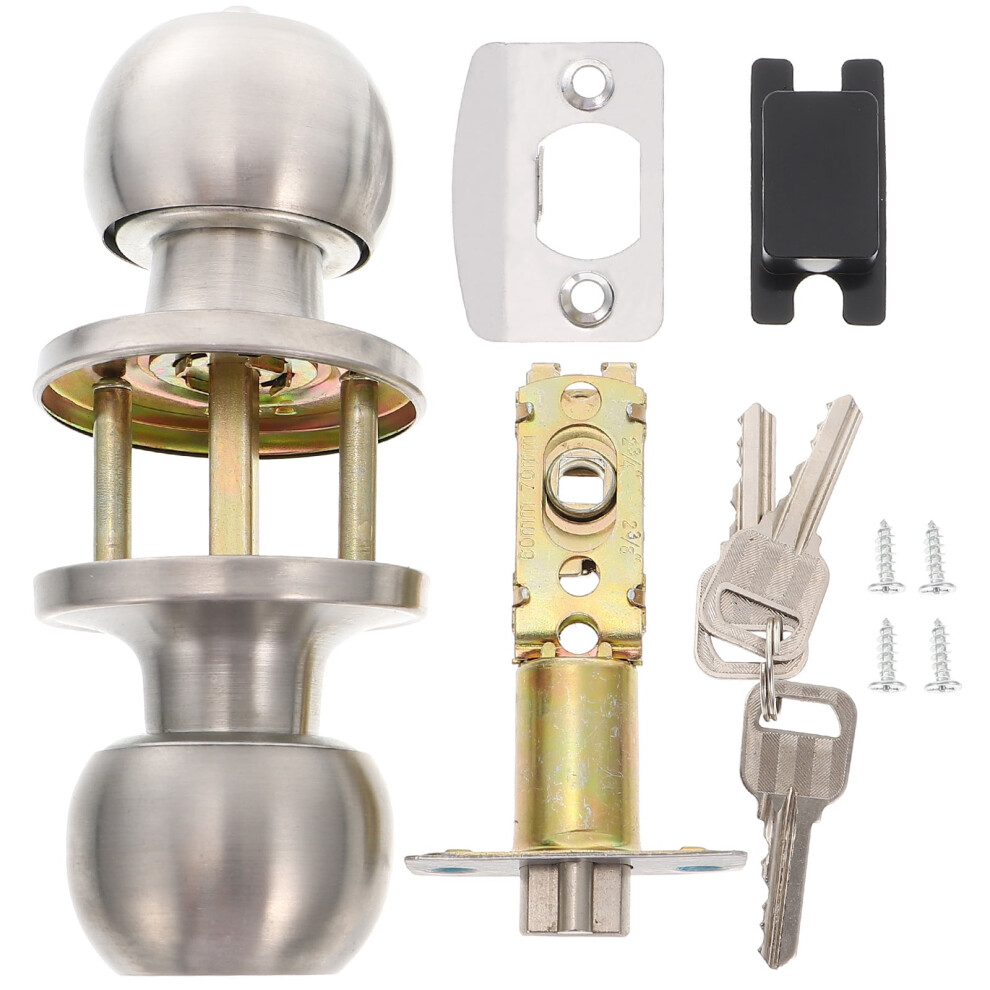 Door Lock Set With Interior And Exterior Knobs And Key 919886987834