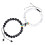 Magnetisches Partnerarmband-Set, türkisfarbene Perlen, 2 Stück 1