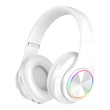 Casque audio supra-auriculaire pliable Bluetooth 5.0 or rose