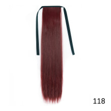Rovné prodloužení copu v přírodní hnědé barvě 81 cm