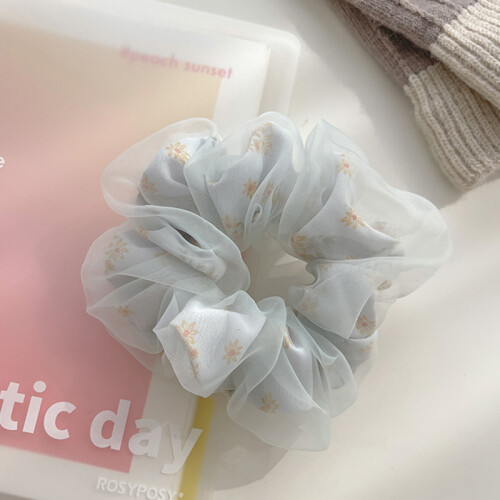 Organza-Haargummis für Damen, 3er-Pack