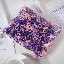 100 élastiques à cheveux colorés en nylon pour enfants