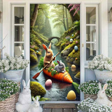 Pääsiäisovipeitepupun banneri 35x70 tuumaa nailonia