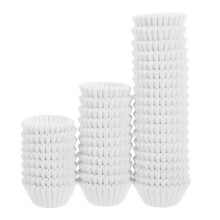 Moldes de papel blanco para hornear, 1000 unidades