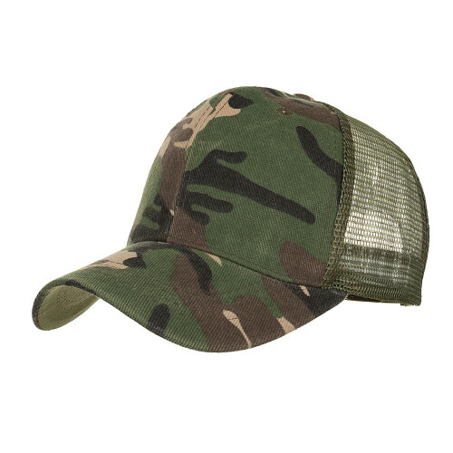 Casquette de baseball camouflage vert armée, taille unique