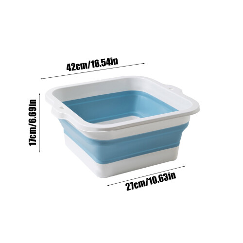 Plastic Folding Foot Bath Tub with Massage Dots 2