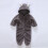 Baby Jumpsuit Plush Bear Ears Winter Warm Romper 5