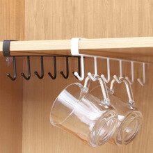 Unterbau-Mehrfachhakenleiste (6 Haken, 2er-Pack)