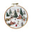 Christmas embroidery kit with hoop and threads, 1 set 5