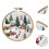 Christmas embroidery kit with hoop and threads, 1 set 6