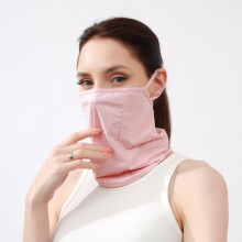 IJszijde oormasker voor dames, zomerzonbescherming, nekbedekking voor heren, ademend, dun, outdoor, golfsjaal, sport- of motormasker