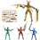 Ensemble de figurines articulées T13 imprimées en 3D 1