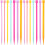 KALLORY knitting needles plastic assorted colors 14 pcs 1