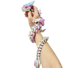 Jucărie de tip dragon imprimată 3D cu articulații flexibile