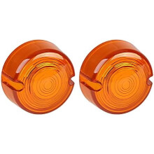 Motorrad-Blinkerglas, bernsteinfarben, flach, 3 Zoll