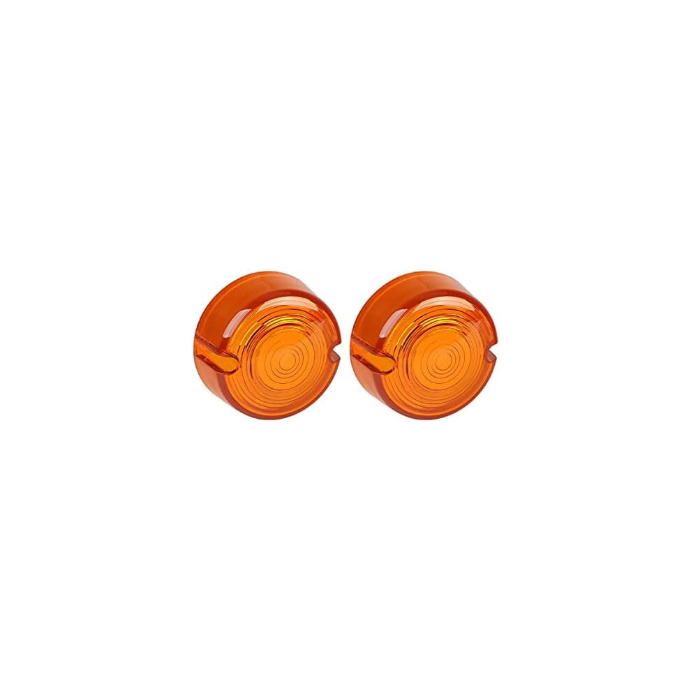 Motorcycle Turn Signal Lens Flat 3 Inch Amber 968604332609