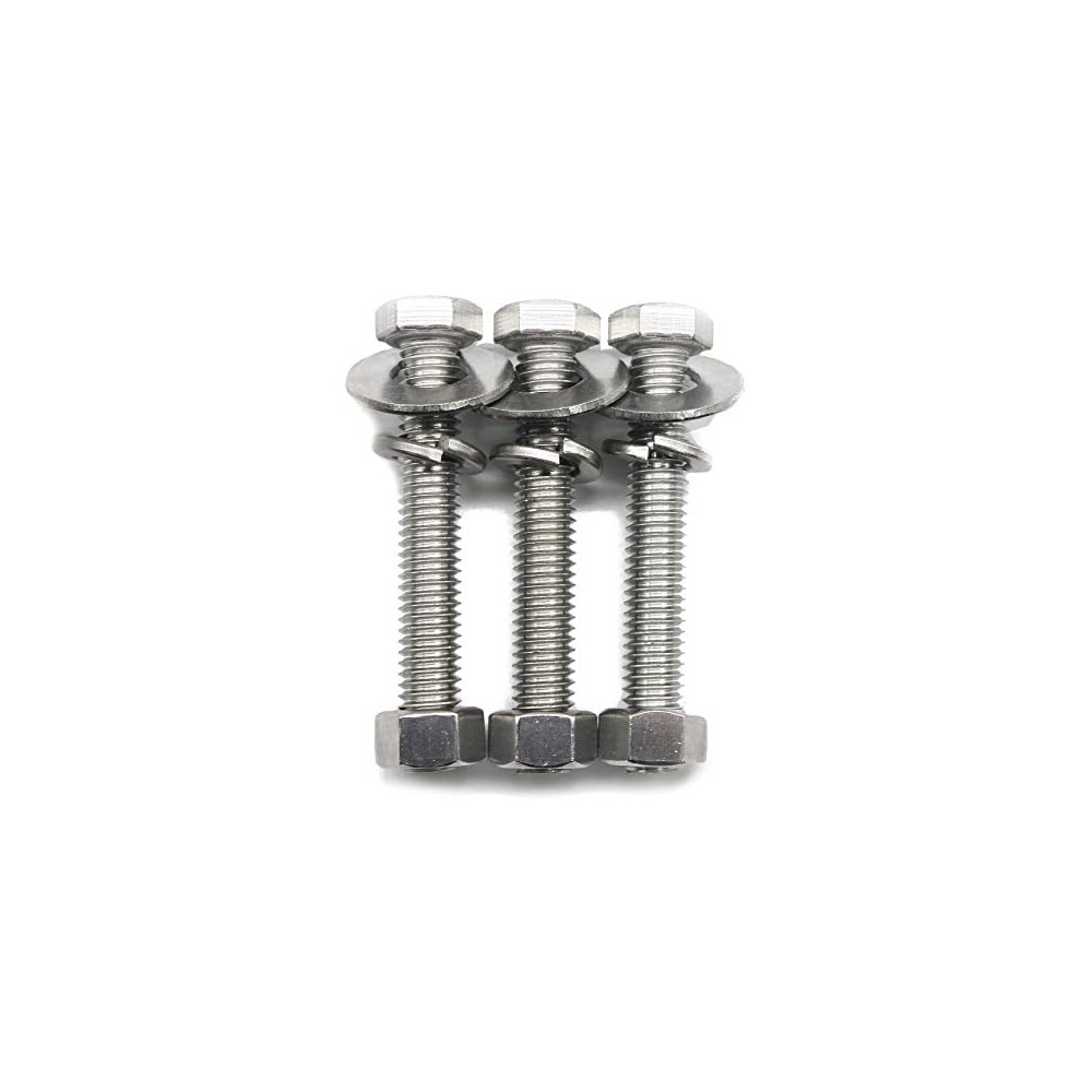 Stainless Steel Hex Bolts With Nuts And Washers 10 Sets 968604314360