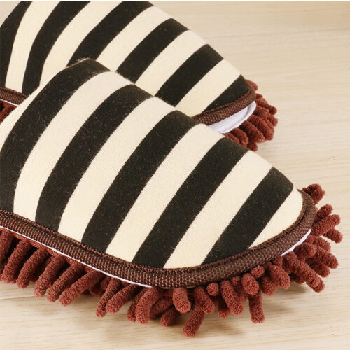 Microvezel koffiemop slippers, unisex, 1 paar 2
