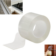 Nastro sigillante trasparente per finestre e porte, resistente alle intemperie.