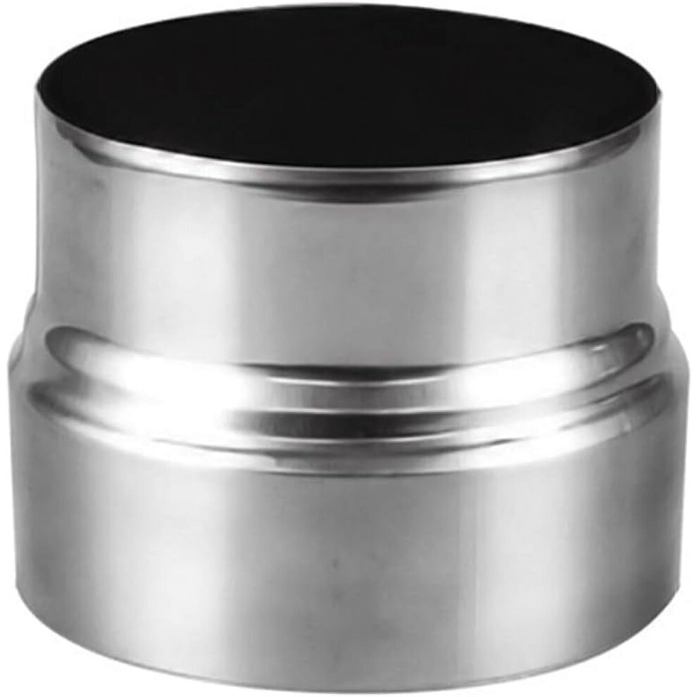 Stainless Steel Stove Pipe Reducer Flue Connector, 12Cm To 11Cm, Compatible With Standard Chimney Systems 9496895091048