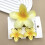 Flower Hair Claws Set Gradient Ponytail Clips 3 pcs 1