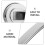 Bathroom Grab Bar Wall-Mounted Silver Large 5