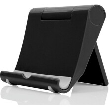 Faltbarer Schreibtisch-Handyständer, schwarz, verstellbarer Tablet-Halter