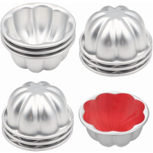 Moules à pudding en forme de fleur, antiadhésifs, lot de 10