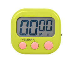 Digital Kitchen Timer Green Count Up Down