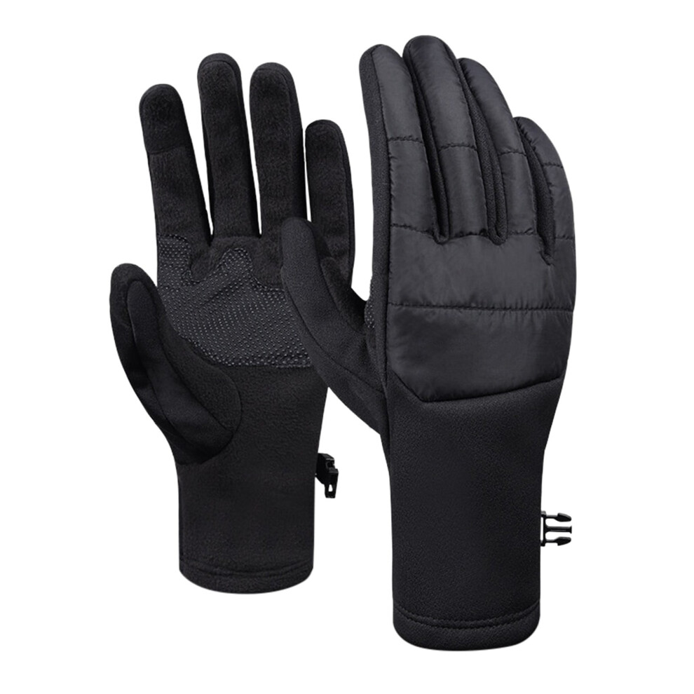 Winter Thermal Riding Gloves Windproof Fleece L Black 971050594880