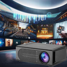 Miniproyector portátil 1080P con HDMI, USB y ranura AV.