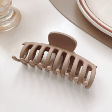Women's Elegant Brown Beige Hair Claw with Floral Geometric