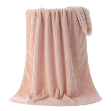 Serviette de bain en polaire corail ultra douce et absorbante 71 x 140 cm rose