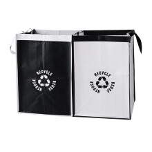 Kitchen Recycling Bin with Reusable Waterproof Bags (2 pcs)