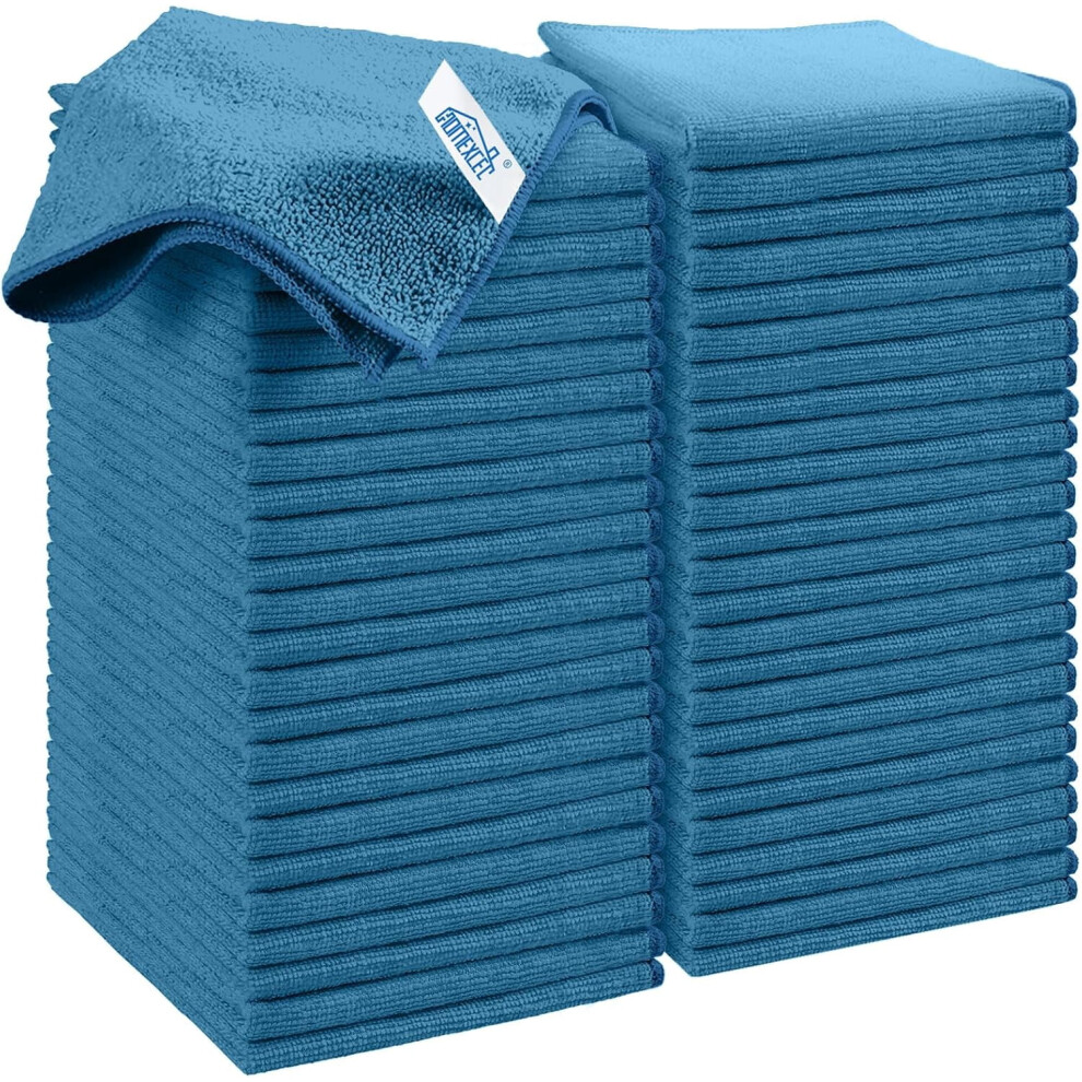 Microfiber Cleaning Cloths 50-Pack 11.5X11.5 Inch Blue 971050211862