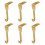 Haarddecoratie Kerstslingerhaak Goud 6-pack 3
