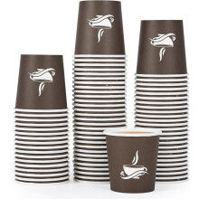 Vasos de café de papel marrón de 355 ml (12 oz), paquete de 240 unidades