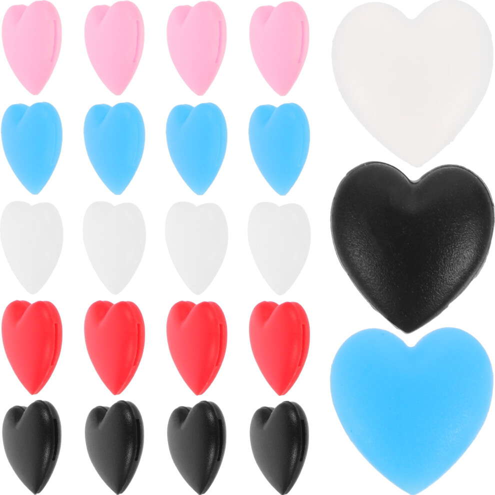 Anti-Skid Glasses Hooks Heart-Shaped 15 Pairs