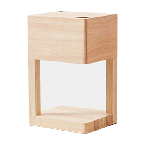 Wooden Candle Warmer Lamp with Adjustable Brightness, 1