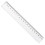 Klar plastiklineal 20 cm metrisk mm/cm 1