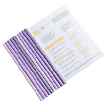 Transparante rapportmappen voor cv's, 10 stuks, capaciteit van 60 vellen.