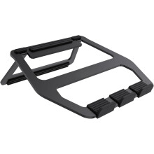 Tragbarer Laptopständer aus Aluminium für 13-Zoll-Laptops, Schwarz