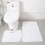 Ensemble de tapis de bain moelleux antidérapant 3 pièces 1