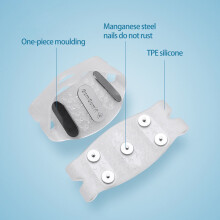 Agarre antideslizante para botas de nieve y hielo, 5 dientes, tracción exterior, 1 par.